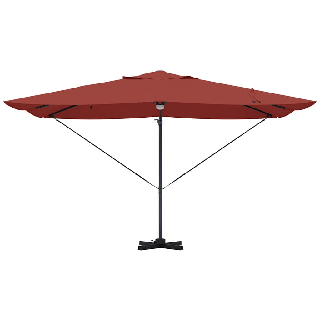 vidaXL Umbrella Terracotta 351 x 250 x 253 cm Polyester and Aluminium