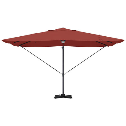 vidaXL Umbrella Terracotta 351 x 250 x 253 cm Polyester and Aluminium