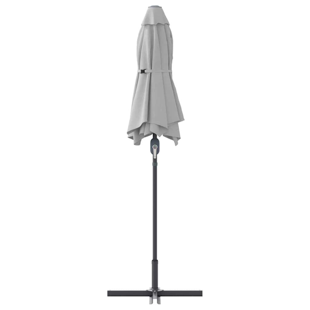 vidaXL Garden Parasol Sand 370 x 197 x 239 cm Polyester and Aluminium