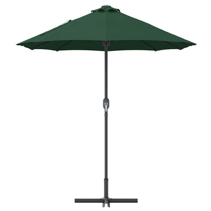 vidaXL Garden Parasol Green 370 x 197 x 239 cm Polyester and Aluminium