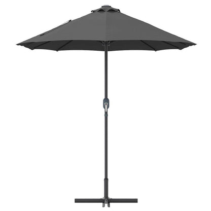 vidaXL Garden Parasol Anthracite 370 x 197 x 239 cm