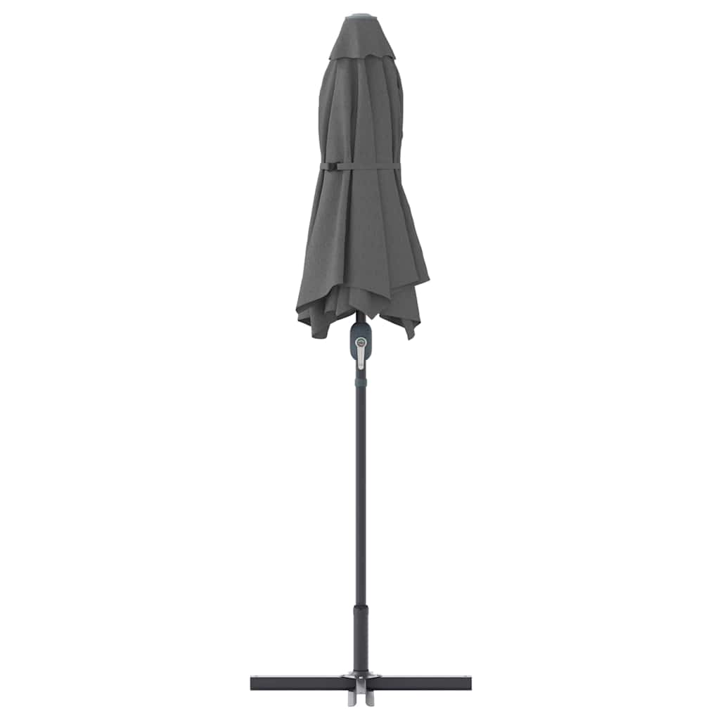 vidaXL Garden Parasol Anthracite 370 x 197 x 239 cm