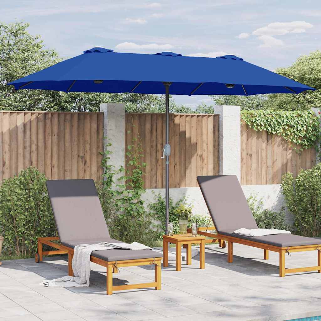 vidaXL Garden Parasol 370 x 197 x 239 cm Polyester and Aluminium