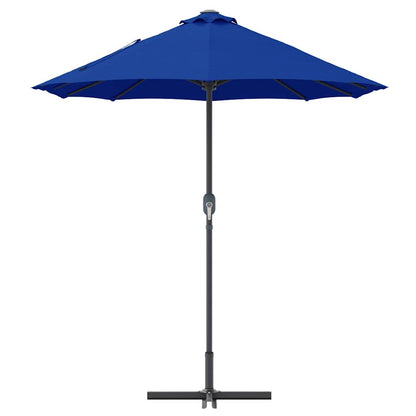 vidaXL Garden Parasol Azurblau 370 x 197 x 239 cm