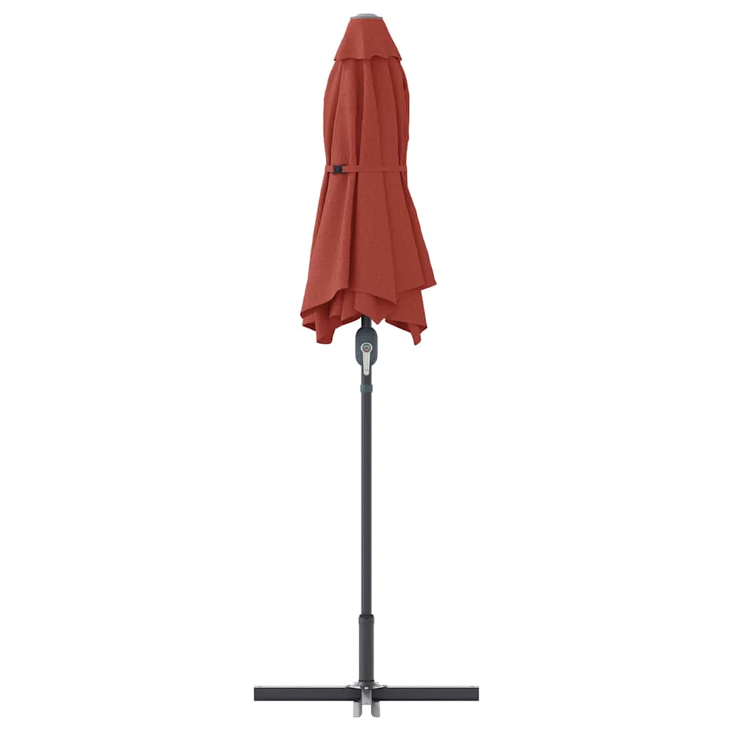 vidaXL Garden Parasol Terracotta 370 x 197 x 239 cm