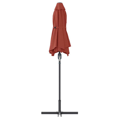 vidaXL Garden Parasol Terracotta 370 x 197 x 239 cm