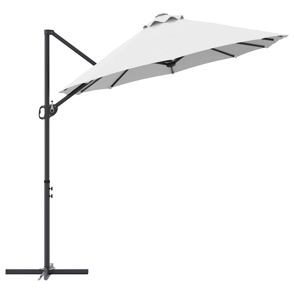 vidaXL Umbrella Sand 372 x 198 x 243 cm Polyester and Aluminium