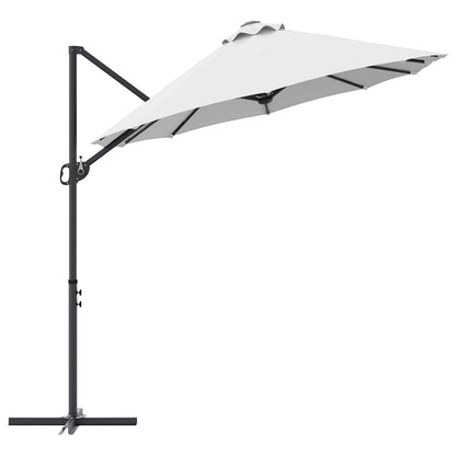 vidaXL Umbrella Sand 372 x 198 x 243 cm Polyester and Aluminium