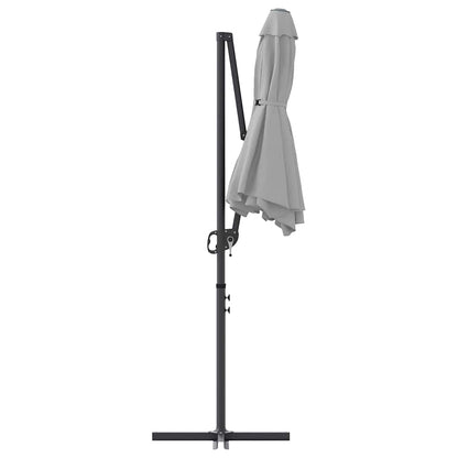vidaXL Umbrella Sand 372 x 198 x 243 cm Polyester and Aluminium