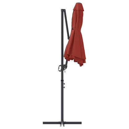 vidaXL Umbrella Terracotta 372 x 198 x 243 cm Polyester and Aluminium