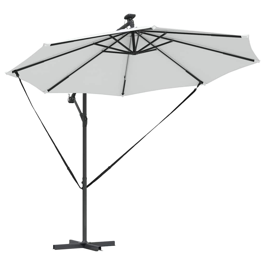 vidaXL Umbrella Sand 294 x 294 x 248 cm Polyester and Aluminium