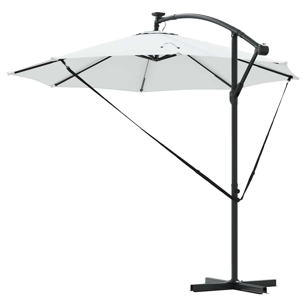 vidaXL Umbrella Sand 294 x 294 x 248 cm Polyester and Aluminium