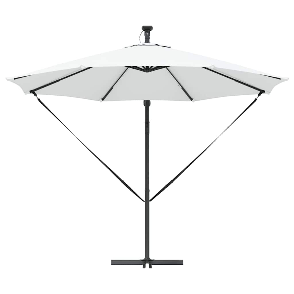 vidaXL Umbrella Sand 294 x 294 x 248 cm Polyester and Aluminium