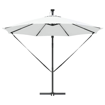 vidaXL Umbrella Sand 294 x 294 x 248 cm Polyester and Aluminium