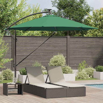vidaXL Umbrella Green 294 x 294 x 248 cm Polyester and Aluminium