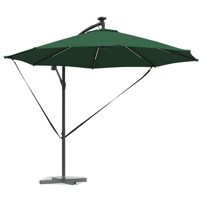 vidaXL Umbrella Green 294 x 294 x 248 cm Polyester and Aluminium