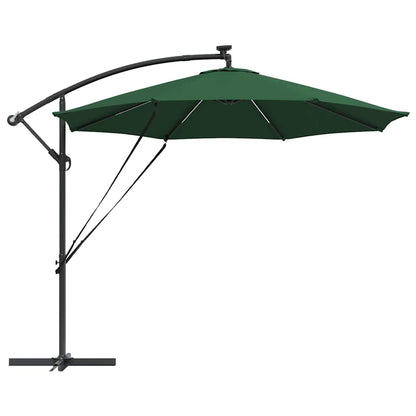 vidaXL Umbrella Green 294 x 294 x 248 cm Polyester and Aluminium