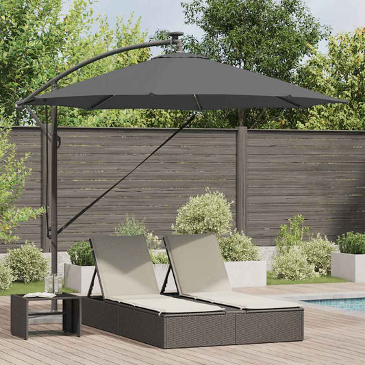 vidaXL Umbrella Anthracite 294 x 294 x 248 cm Polyester and Aluminium