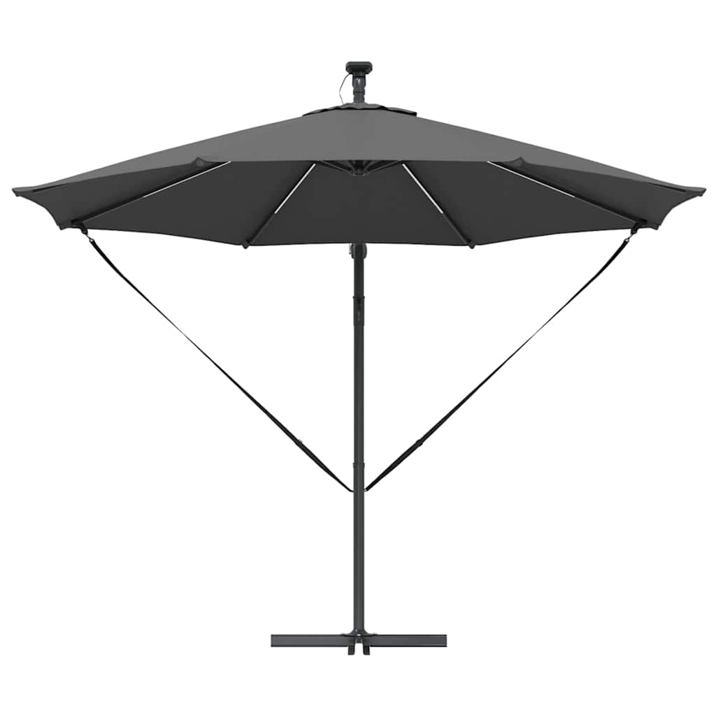 vidaXL Umbrella Anthracite 294 x 294 x 248 cm Polyester and Aluminium