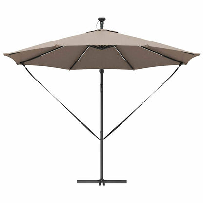 vidaXL Umbrella Taupe 294 x 294 x 248 cm Polyester and Aluminium