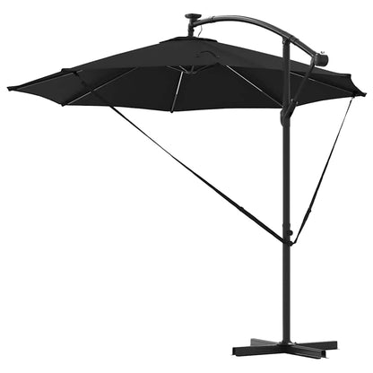 vidaXL Umbrella 294 x 294 x 248 cm Polyester and Aluminium Black