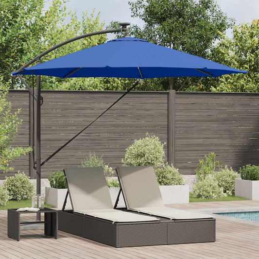 vidaXL Umbrella 294 x 294 x 248 cm Polyester and Aluminium Azurblau