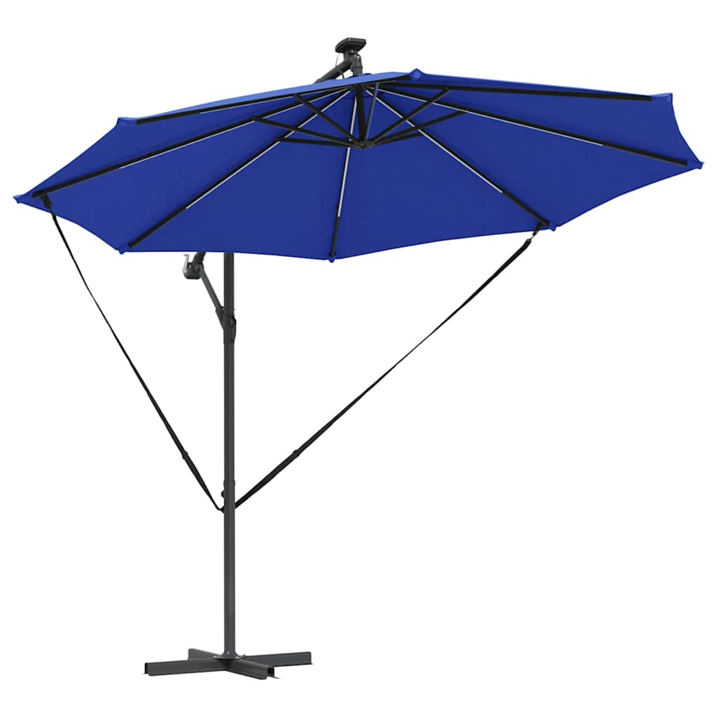 vidaXL Umbrella Azurblau 294 x 294 x 248 cm Polyester and Aluminium