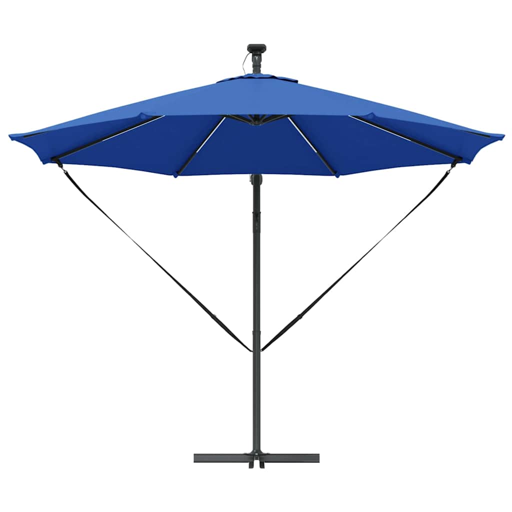 vidaXL Umbrella Azurblau 294 x 294 x 248 cm Polyester and Aluminium