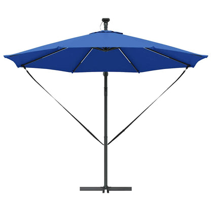 vidaXL Umbrella Azurblau 294 x 294 x 248 cm Polyester and Aluminium