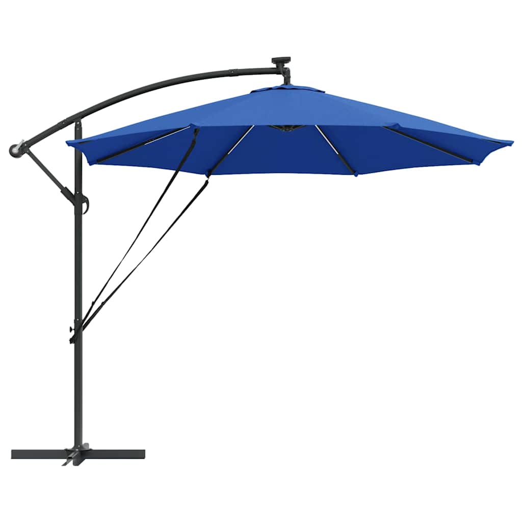 vidaXL Umbrella Azurblau 294 x 294 x 248 cm Polyester and Aluminium