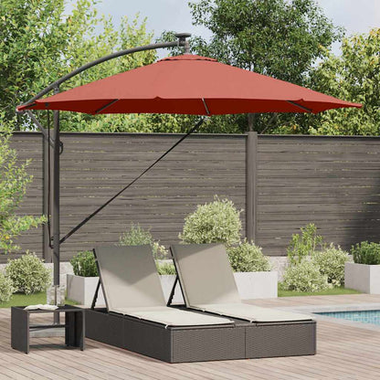 vidaXL Umbrella Terracotta 294 x 294 x 248 cm Polyester and Aluminium