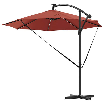 vidaXL Umbrella Terracotta 294 x 294 x 248 cm Polyester and Aluminium