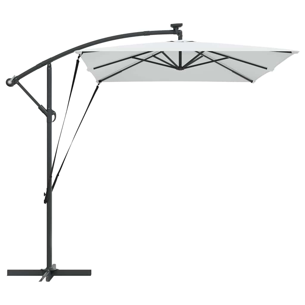 vidaXL Umbrella Sand 294 x 200 x 270 cm Polyester and Aluminium