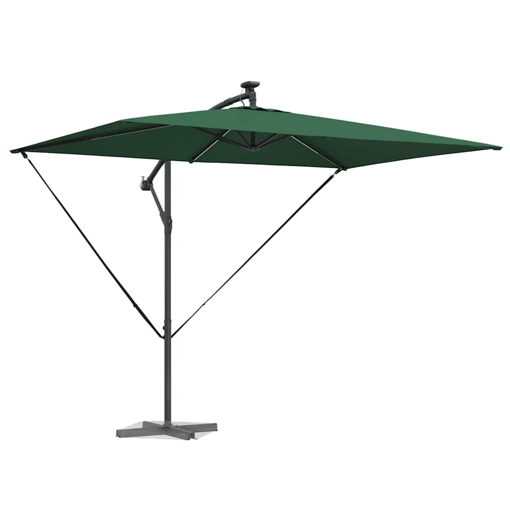 vidaXL Umbrella Green 294 x 200 x 270 cm Polyester and Aluminium