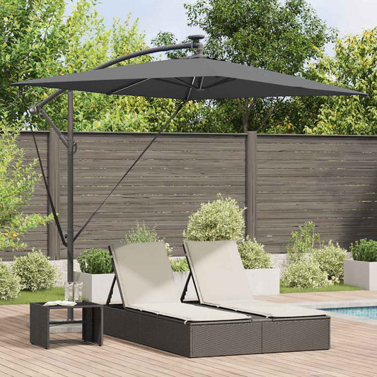 vidaXL Umbrella Anthracite 294 x 200 x 270 cm Polyester and Aluminium