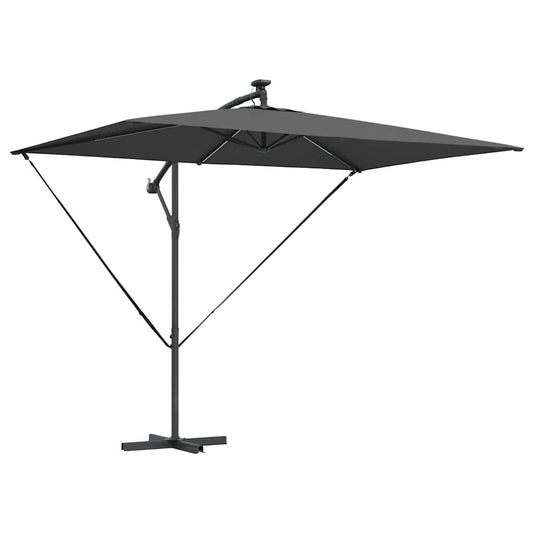 vidaXL Umbrella Anthracite 294 x 200 x 270 cm Polyester and Aluminium