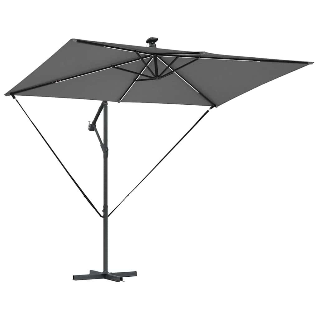 vidaXL Umbrella Anthracite 294 x 200 x 270 cm Polyester and Aluminium