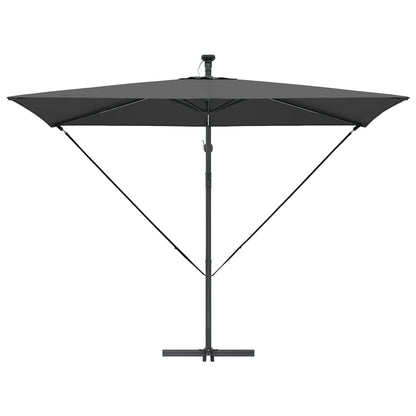 vidaXL Umbrella Anthracite 294 x 200 x 270 cm Polyester and Aluminium