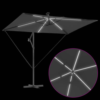 vidaXL Umbrella Anthracite 294 x 200 x 270 cm Polyester and Aluminium