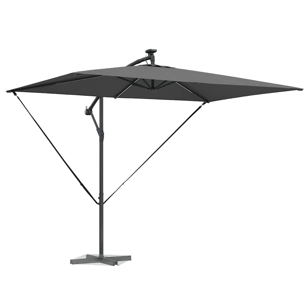 vidaXL Umbrella Anthracite 294 x 200 x 270 cm Polyester and Aluminium