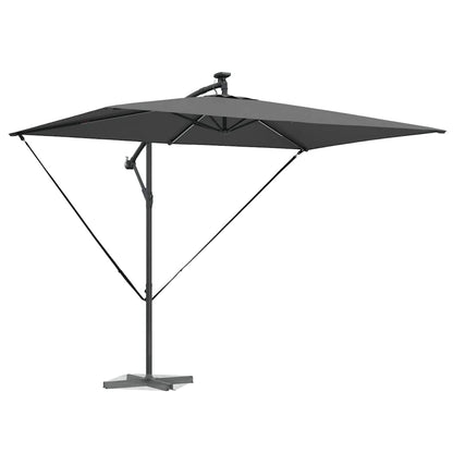 vidaXL Umbrella Anthracite 294 x 200 x 270 cm Polyester and Aluminium