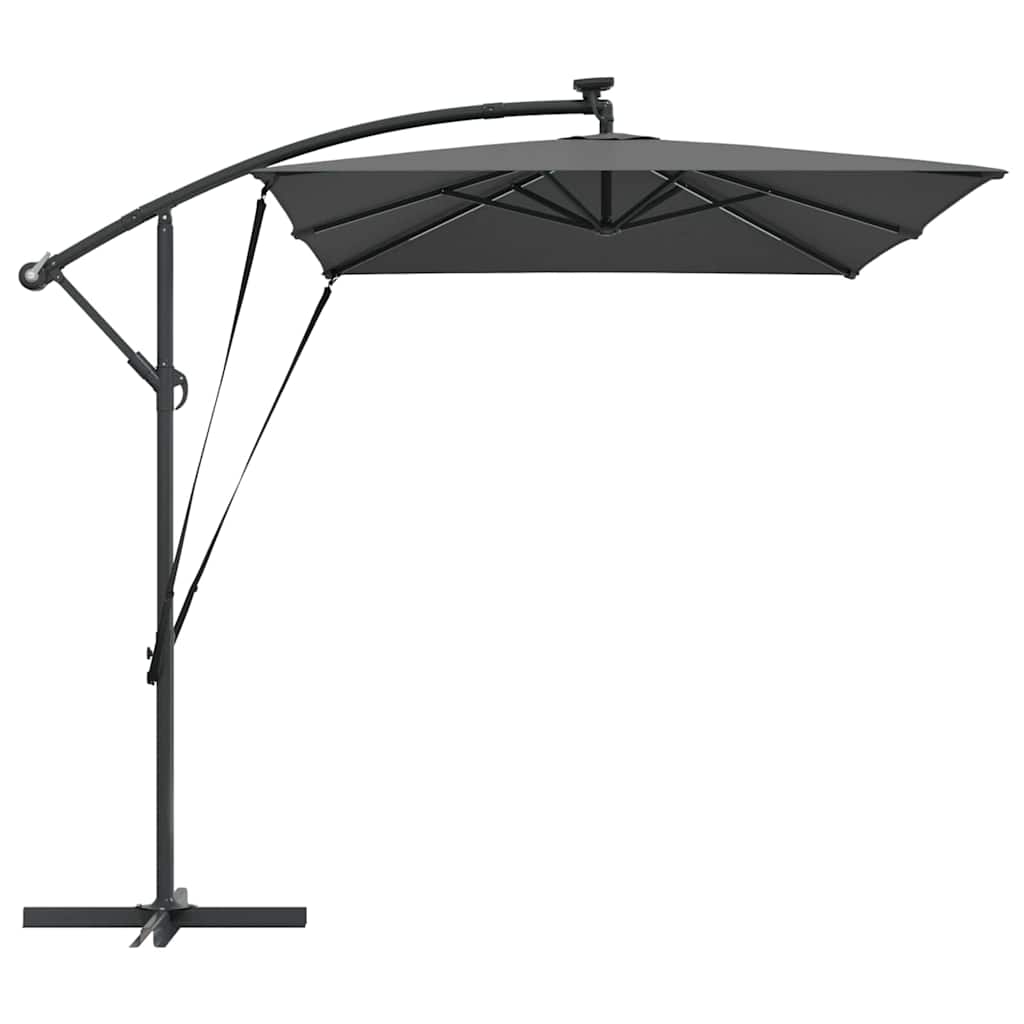 vidaXL Umbrella Anthracite 294 x 200 x 270 cm Polyester and Aluminium