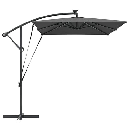 vidaXL Umbrella Anthracite 294 x 200 x 270 cm Polyester and Aluminium