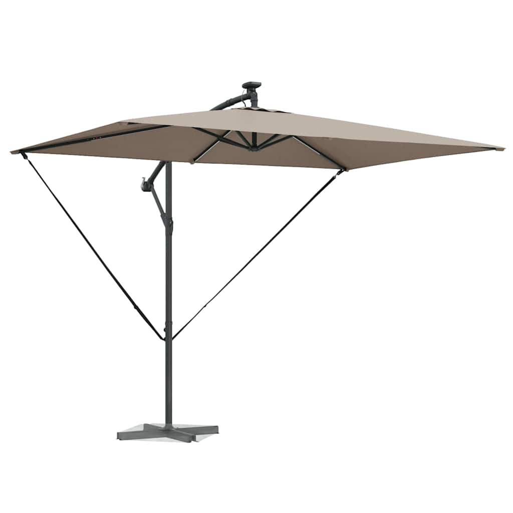vidaXL Umbrella Taupe 294 x 200 x 270 cm Polyester and Aluminium