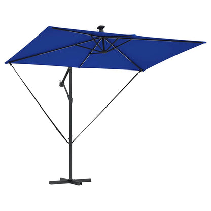 vidaXL Umbrella 294 x 200 x 270 cm Polyester and Aluminium Azurblau