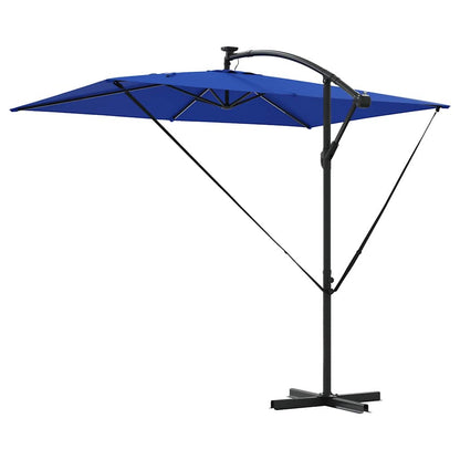 vidaXL Umbrella 294 x 200 x 270 cm Polyester and Aluminium Azurblau