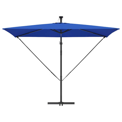 vidaXL Umbrella 294 x 200 x 270 cm Polyester and Aluminium Azurblau