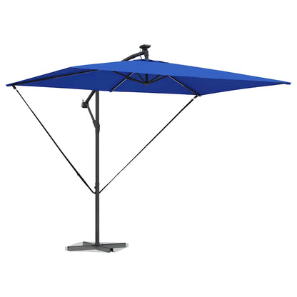 vidaXL Umbrella 294 x 200 x 270 cm Polyester and Aluminium Azurblau