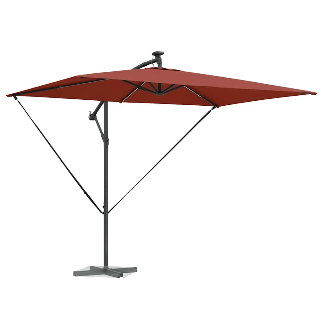 vidaXL Umbrella Terracotta 294 x 200 x 270 cm Polyester and Aluminium