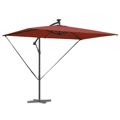 vidaXL Umbrella Terracotta 294 x 200 x 270 cm Polyester and Aluminium